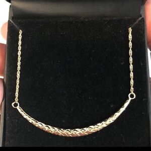 14k gold smiley necklace